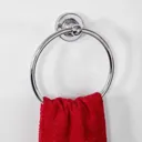 Croydex Worcester Flexi-Fix Chrome Towel Ring - QM461541