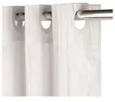 Croydex White Stripe Hook'N'Hang Shower Curtain 180 x 180 cm - AF289122