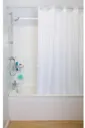 Croydex White Stripe Hook'N'Hang Shower Curtain 180 x 180 cm - AF289122