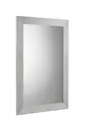 Croydex Hang 'N' Lock Parkgate Rectangular Mirror with Brushed Steel Frame 920 x 610mm - MM701605