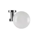 Croydex Flexi-Fix Metra White Silver effect Chrome-plated Zinc alloy Soap dish & holder (W)143.5mm