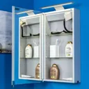 Croydex Jefferson LED Mirror Cabinet with Shaver Socket 700x400mm Mains Power - WC147769E