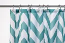 Croydex Aqua Chevron Textile Shower Curtain 180 x 180 cm - AF290416H