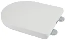 Croydex Eyre Flexi-Fit Soft Close D Shape White Thermoset Plastic Toilet Seat - WL601522H