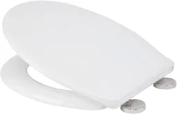 Croydex Constance Flexi-Fit Soft Close Round White Thermoset Plastic Toilet Seat