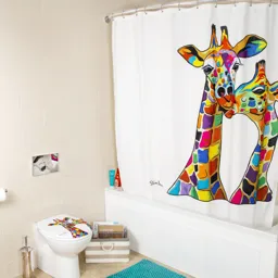 Croydex Francie & Josie Giraffe Shower Curtain - AF304122H