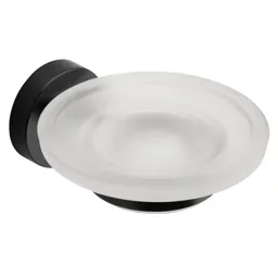 Croydex Flexi-Fix Epsom Soap Dish & Holder Matt Black - QM481921