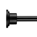 Croydex SNL Premium Telescopic Shower Curtain Rail Matt Black - AD230021