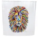 Croydex Steven Brown Lewis McZoo Lion Shower Curtain - AF305122H