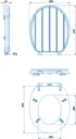 Croydex Lene Wood Flexi-Fix Soft Close Toilet Seat Matt Black - WL601121H