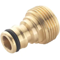 Spear and Jackson Brass Threaded Male Tap Connector - 3/4" / 19mm, Pack of 1