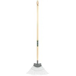 Kew Gardens Carbon Steel Heavy Duty Lawn Rake - 1.3m