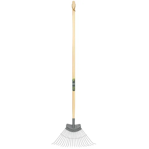 Kew Gardens Carbon Steel Heavy Duty Lawn Rake - 1.3m