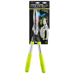 Spear and Jackson Colours Green Secateurs and Hedge Shears Set