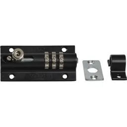 Henry Squire 3 Wheel Recodeable Combination Bolt Lock - Black