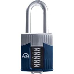 Henry Squire Warrior High-Security Shackle Combination Padlock - 65mm, Long