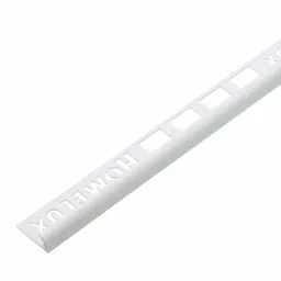 Homelux PVC white tile trim 9mm