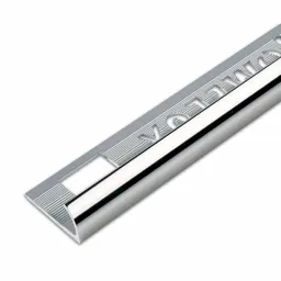 Homelux aluminium silver effect tile trim 9mm