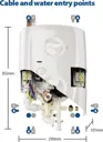 Triton T80 Pro Fit Electric Shower White & Chrome 8.5kW - SP8008PF