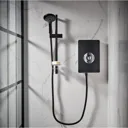 Triton Aspirante electric shower matt black