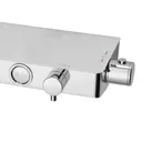 Triton Push Button Thermostatic Bar Mixer Shower Chrome - PBDIVCHR