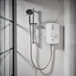 Triton Amala White Chrome effect Electric Shower, 8.5kW