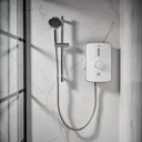 Triton Amala White Chrome effect Electric Shower, 9.5kW
