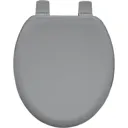 Bemis 5000ART Chicago STA-TITE Round Whisper Grey Toilet Seat
