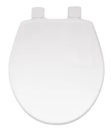 Bemis 0580 Upton STA-TITE Soft Close Round White Toilet Seat