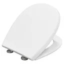 Bemis 2351 Push 'n' Clean STA-TITE Soft Close Round White Toilet Seat