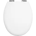 Bemis New York White Sta-tite bottom fix Soft close Toilet seat