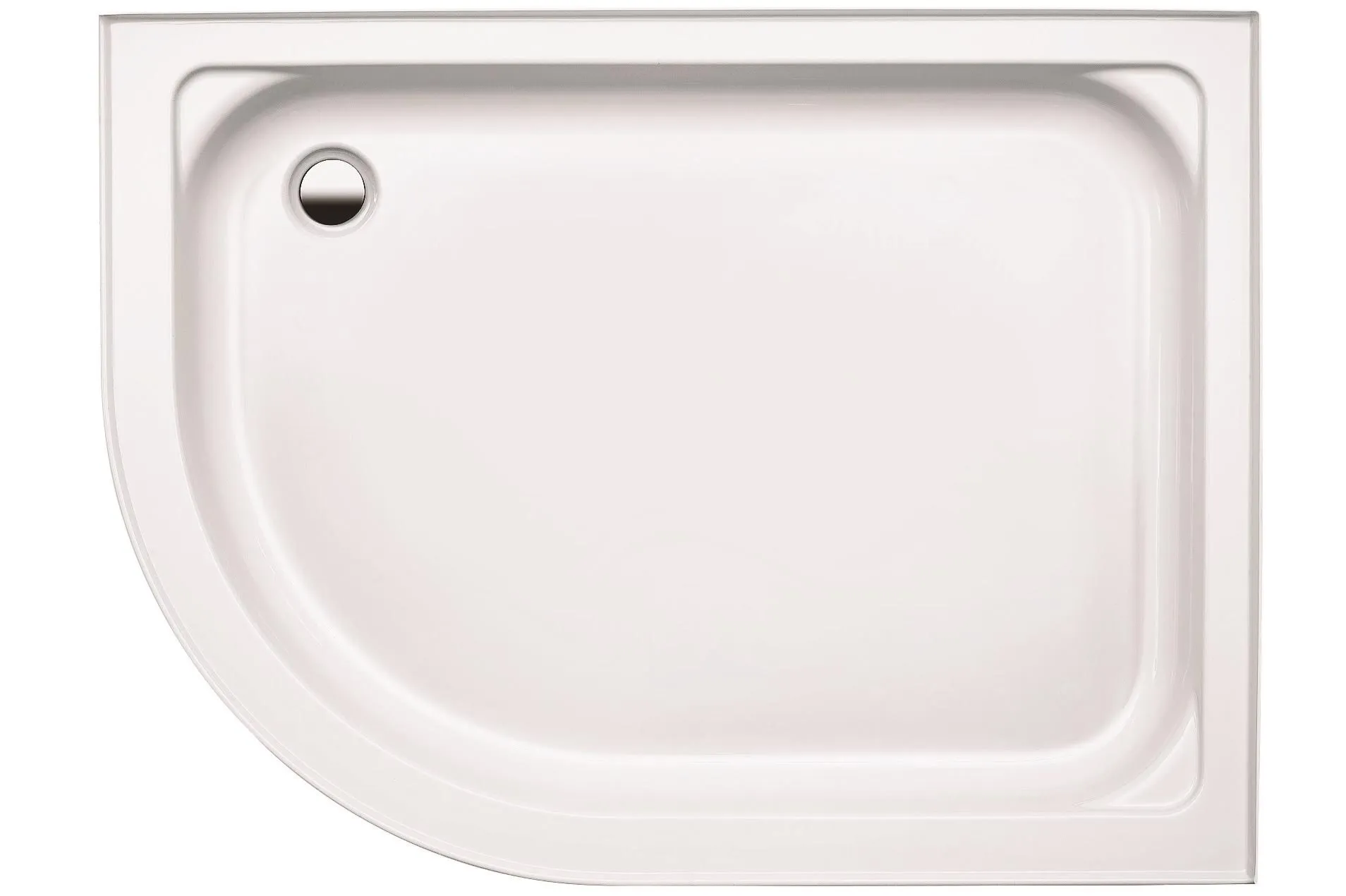 Coram Coratech Easy Plumb Offset Quadrant Tray 1200 x 800mm (2 Upstands, Left Entry / Right Corner)