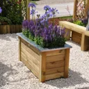 Forest Cambridge Planter 100x50cm Treated Timber