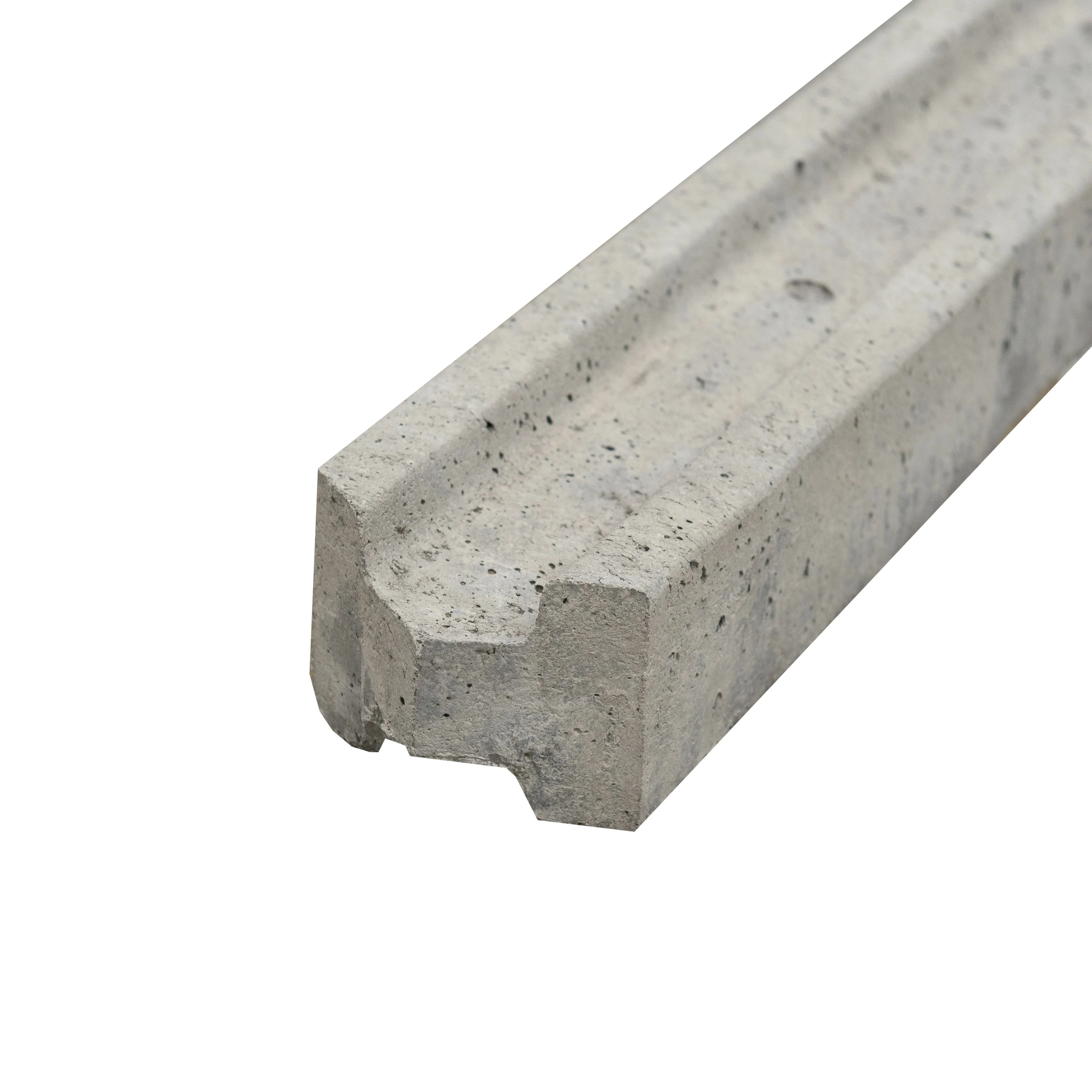 Concrete Grey Square Fence post (H)2.36m (W)85mm, Pack of 4