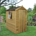 Forest Garden 6x4 Apex Pressure treated Tongue & groove Wooden Shed with floor - Assembly service included