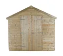 Forest Garden 10x8 Apex Pressure treated Tongue & groove Wooden Shed with floor - Assembly service included