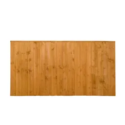 Forest Garden Dip treated Fence panel (W)1.83m (H)0.93m, Pack of 3