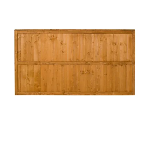Forest Garden Dip treated Fence panel (W)1.83m (H)0.93m, Pack of 4