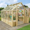 Forest Garden Vale 10x8 Toughened glass Apex Greenhouse