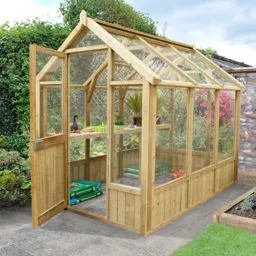Forest Garden Vale 8x6 Toughened glass Apex Greenhouse