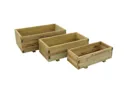 Forest Durham Rectangular Planters - Treated Timber (Set of 3)