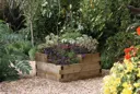 Forest Caledonian Tiered Raised Bed 560 x 900 x 900mm Treated Timber