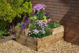 Forest Caledonian Tiered Raised Bed 560 x 900 x 900mm Treated Timber