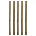 UC4 Timber Green Square Fence post (H)2.4m (W)75mm, Pack of 5
