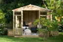Forest Oakley Overlap Summerhouse 8x6 Treated Timber (Installed)