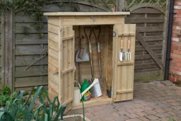 Forest Pent Garden Store 1320 x 1080 x 550mm Treated Timber (Installed)