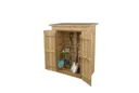Forest Shiplap Pent Garden Store 1320 x 1080 x 550mm Treated Timber (Installed)
