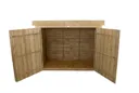 Forest Large Pent Outdoor Store 1450 x 1950 x 870mm Treated Timber (Installed)