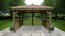Forest Square Cedar Roof Gazebo (No Base) 3.5m Treated Timber (Installed)