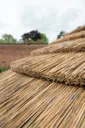 Forest Hexagonal Thatched Roof Gazebo with Terracotta Lining 4.7m Treated Timber (Installed)